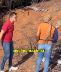 T0102012 Luís fez certo em colocar Adriana para pegar lenha