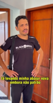 T0121005 Luís deu abajur para Adriana acusou ela de ter pegado para Tim