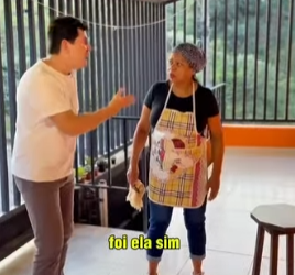 T0121003 Luís rasgou presente do dia dos namorados acusou Adriana de ter rasgado