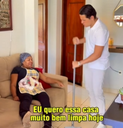 T0104006 funcionária colocou cunhado do patrão para faxinar casa depois doque ele fez com ela