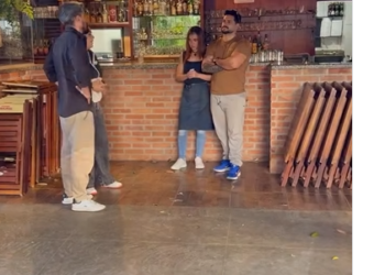 T2909004 Casal pregou peça na garçonete para ir embora sem pagar… part2